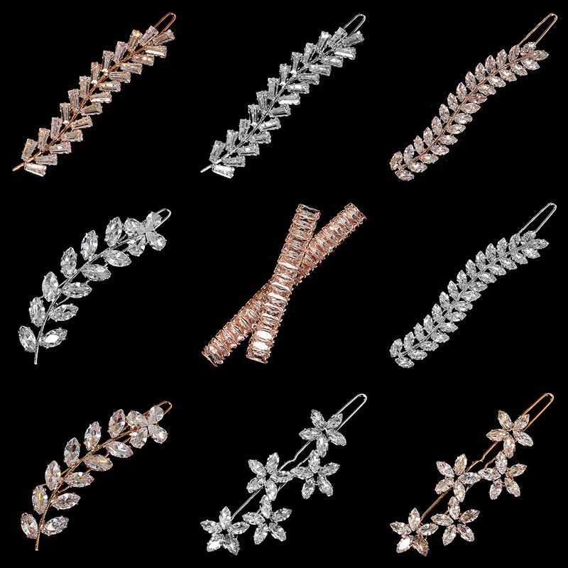 Miaolos Latest Zircon Crystal Hair Clip Wedding Hair Clip Jewelry Accessories Hair Jewelry Headwear Gift for Friends W241007