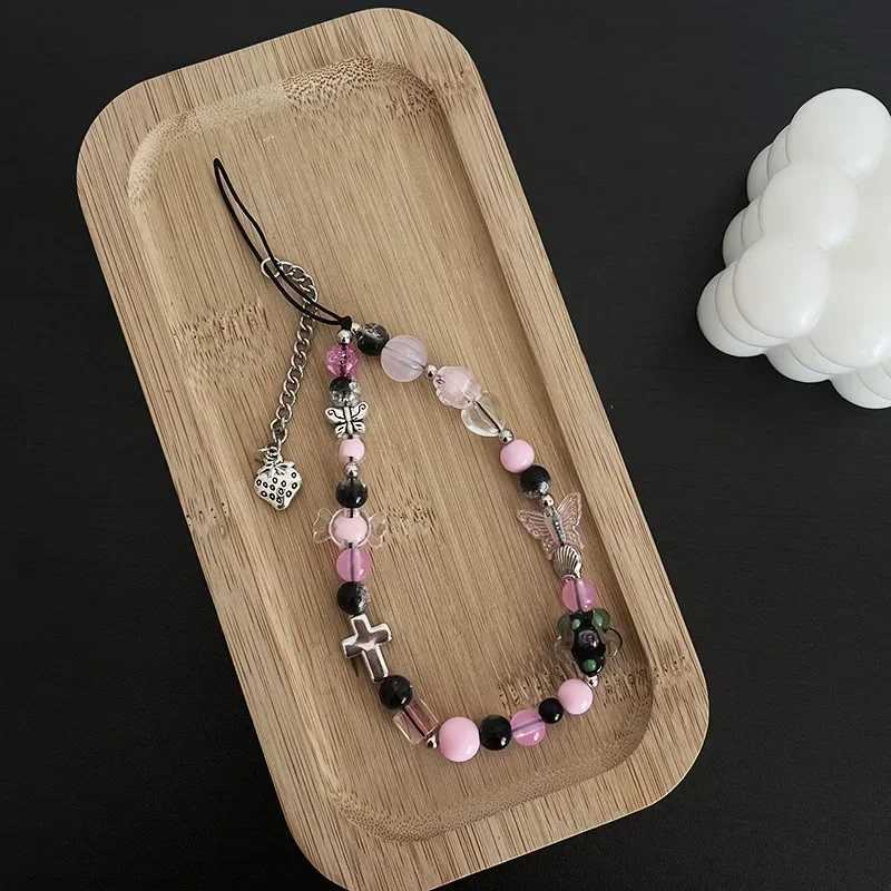 2024 Explosive Ins Style Personality Phone Camera Phone Chain Acrylic Beads Phone StrAP Keychain StrAPX241008