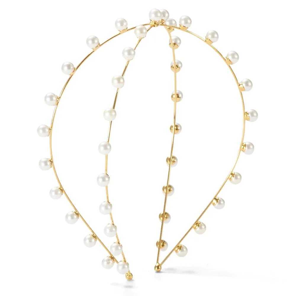 Pearl headband is an elegant wedding hair accessory for women. Bribal headband headwear birthday party dance party bridal headwear W241007