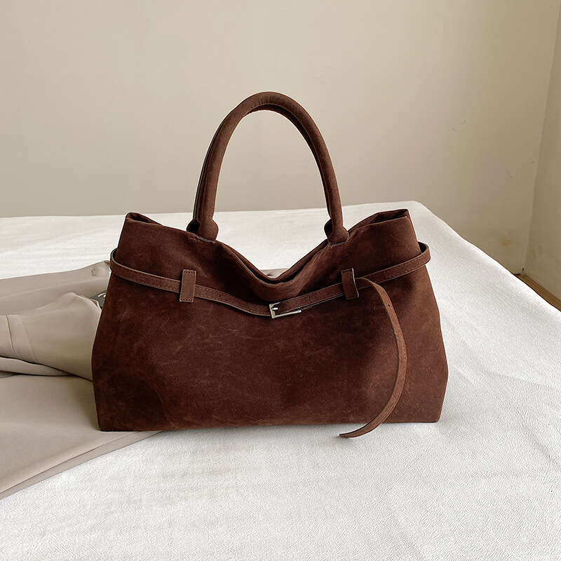 Bag For Women New Autumn And Winter Suede Frosted Leather Handbag Shoulder Tote Armpit Bag Trendy
