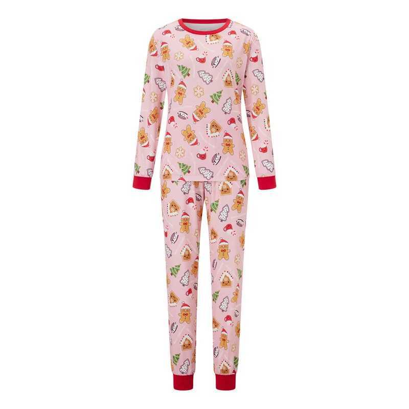 Family Matching Christmas Pajama Set Christmas Tree Printed Long Sleeve Top Autumn/Winter Elastic Waist Pants W241008