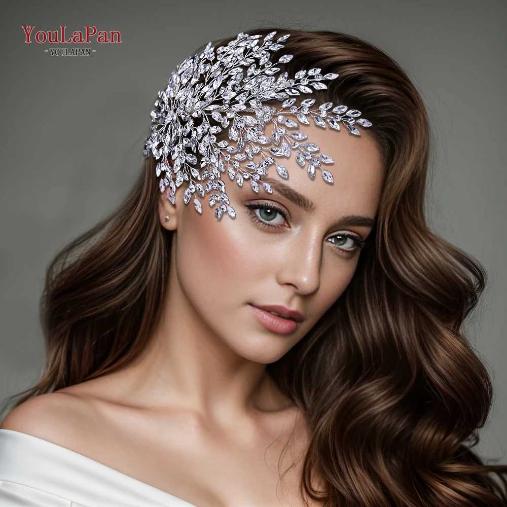 YouLaPan Bling Rhine Stone Wedding Bridesmaid Headwear Womens Fashion Hairstyle Accessories Handmade Bridal Headwear HP438 W241007