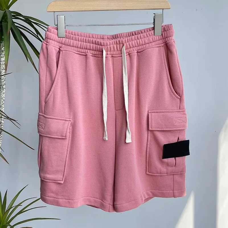 2023 New Spring Embroidered Knitted Shorts Mens Brushed Multi Pocket Loose Casual Shorts Casual Shorts Casual Cargo ShortsW240713