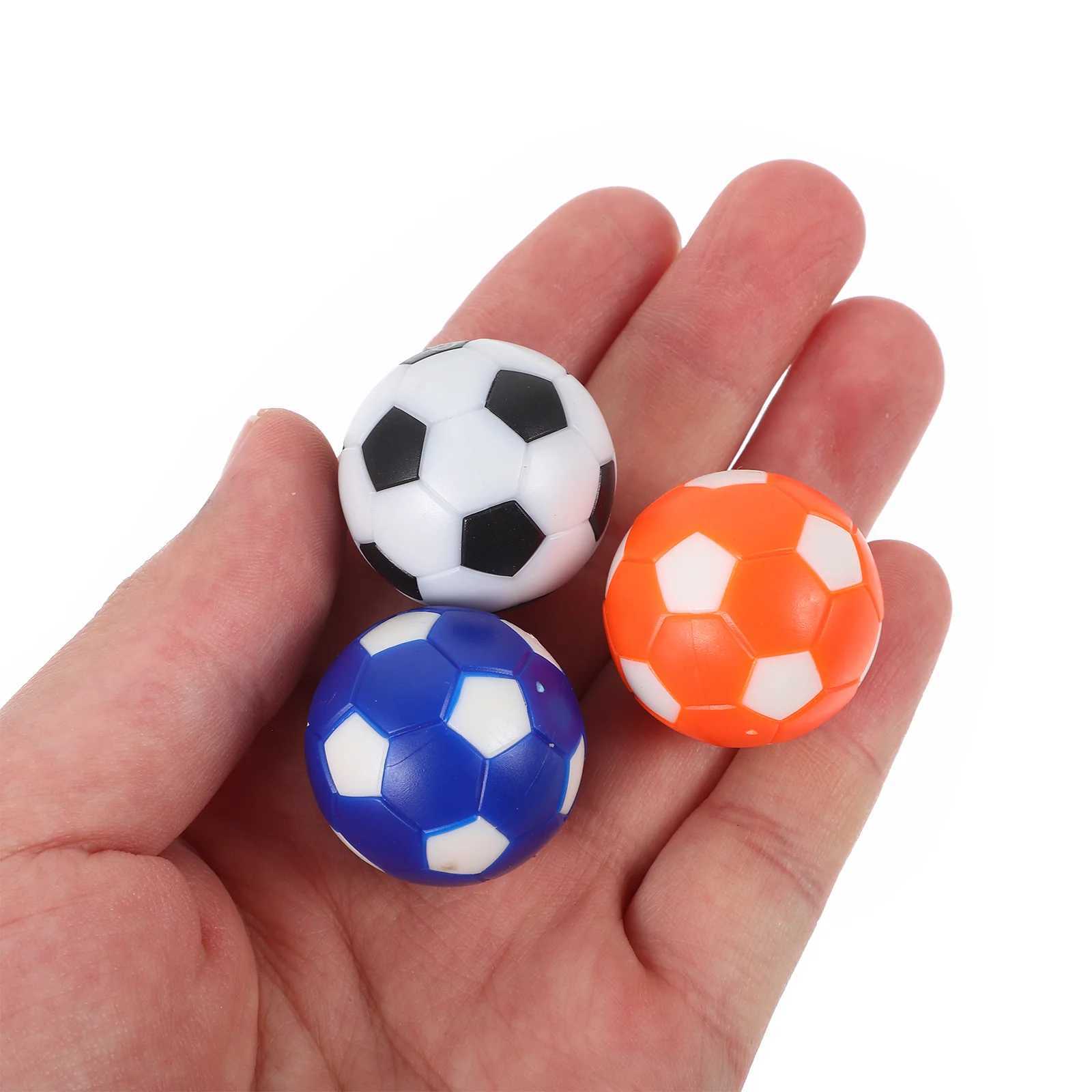 9 pieces of childrens mini label soccer machine Accordies 28mm color model Foosball game supplies Adult desktop soccer ballW241008