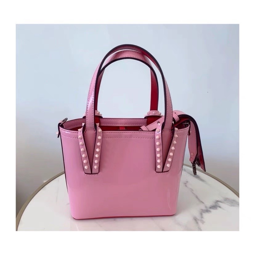 Cabata Bags Rivet Totes Designer Studded Red Bottom Bag Genuine Leather Shopping Bags Handbag Large Chain Composite Handbags Purse Foreign Rock Stud Tote Wallet