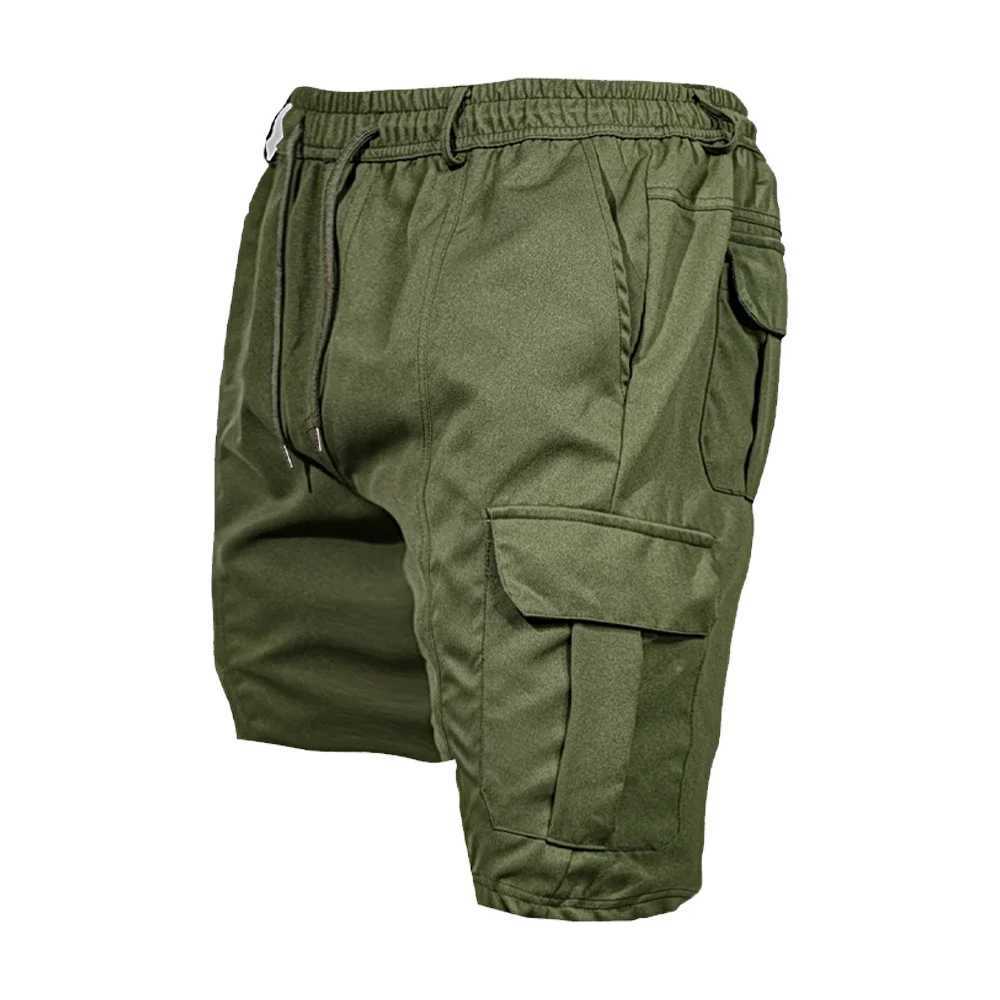 Mens tactical cargo shorts tactical military work shorts summer gym fitness jogging casual running breathable cargo shortsW240713