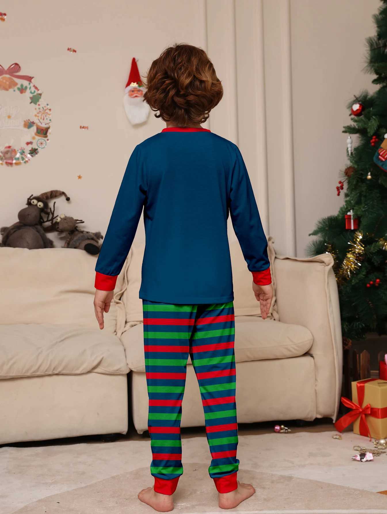 2024 New Year Pj Mens Pajamas Family Appearance Couple Mother Son Family Matching Christmas Pajamas W241008
