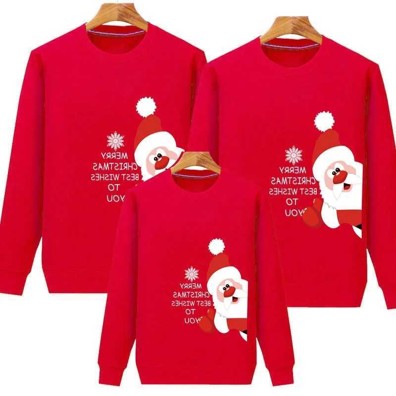 2024 Family Christmas Sweater Set Christmas Parachute Mother Father Baby Preschool Jersey Womens Childrens Sportswear Couple Baby Cart W241008