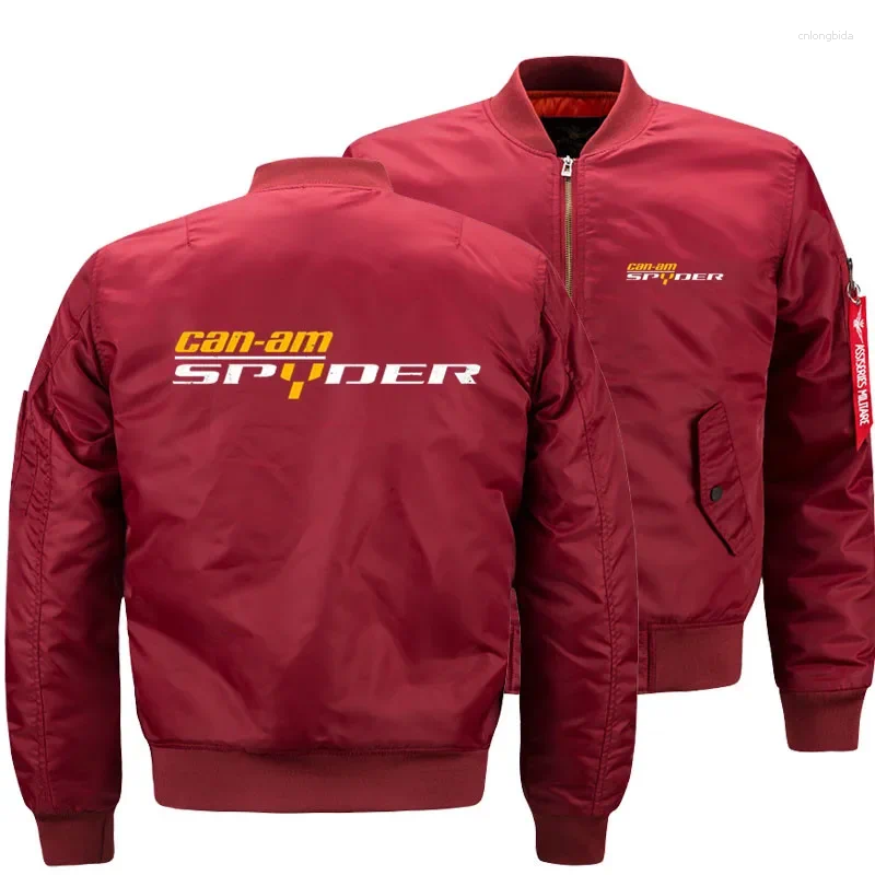 Mens Jackets Stylish Casual Can Am Streetwear Bomber Coat Air Pilot Windbreaker Thick Motorcycle T Shirt 4xl 5XL