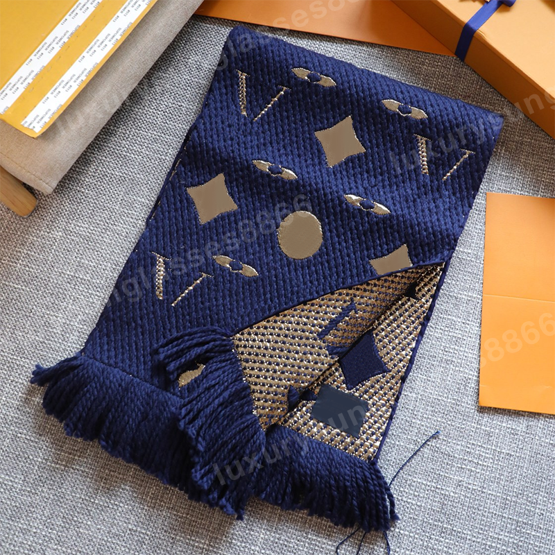 Designer Winter and women's men's Cashmere Length 175*30 Embroidered Alphabet scarf shawls in 15 colors with box a wo
