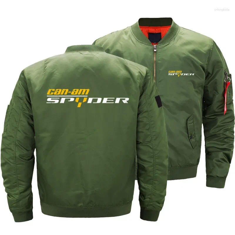 Mens Jackets Stylish Casual Can Am Streetwear Bomber Coat Air Pilot Windbreaker Thick Motorcycle T Shirt 4xl 5XL