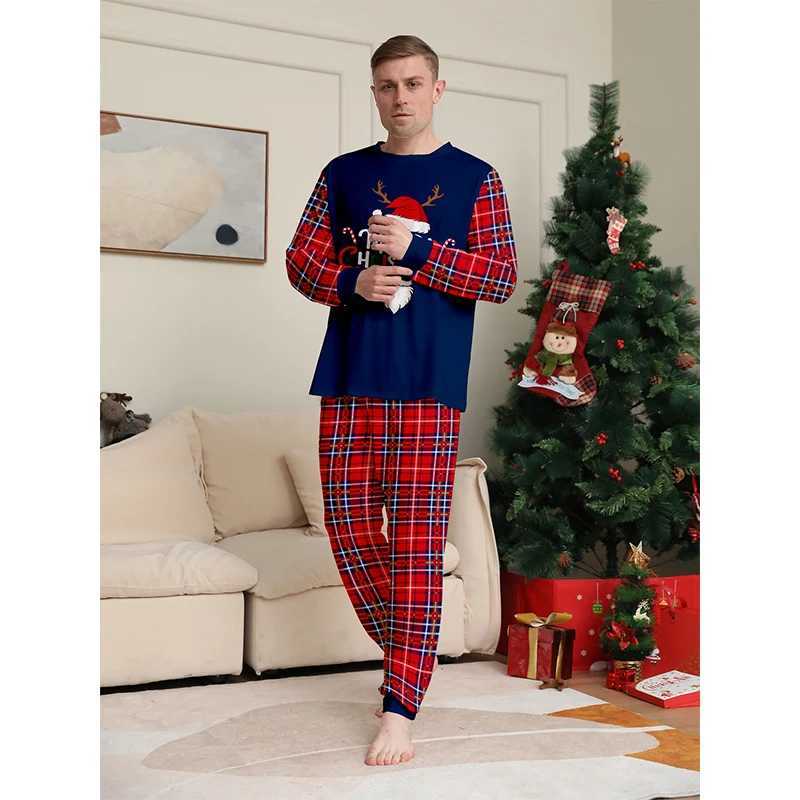 Christmas Pajama Set Family Match 2025 New Christmas Long Sleeve Adult Couple Mom Dad My Daughter Pajama Clothing W241008