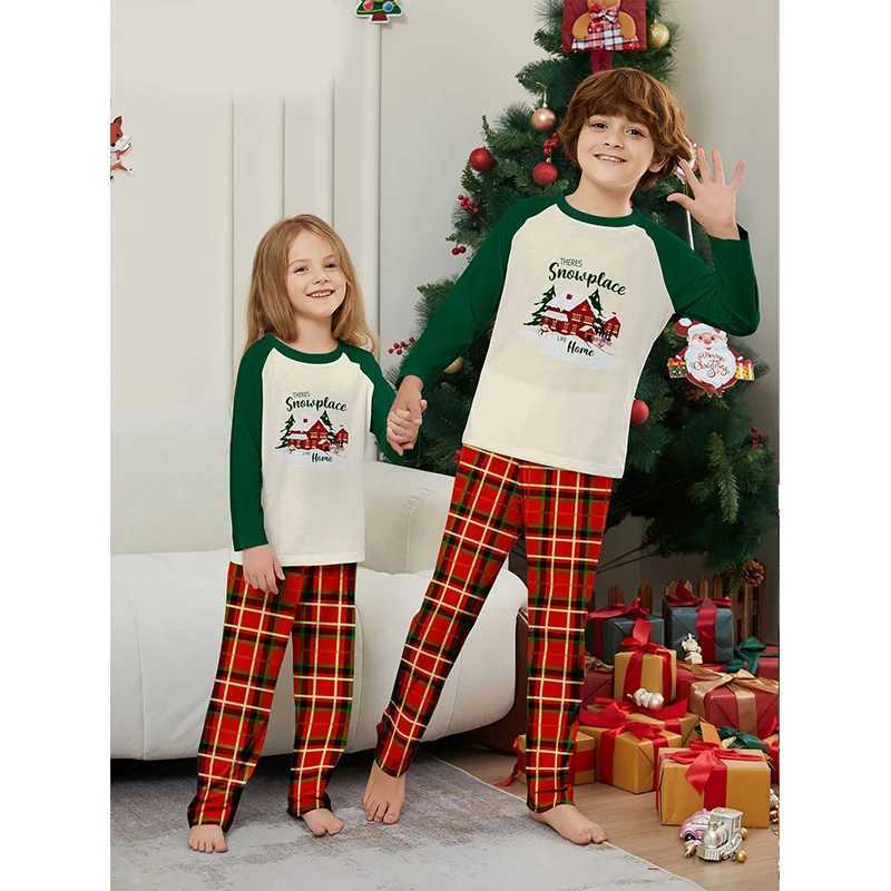 Christmas Match Family Pajama Set 2024 New Christmas Adult Mother Father Childrens Set Baby jumpsuit Pajama Family Appearance Pajama W241008