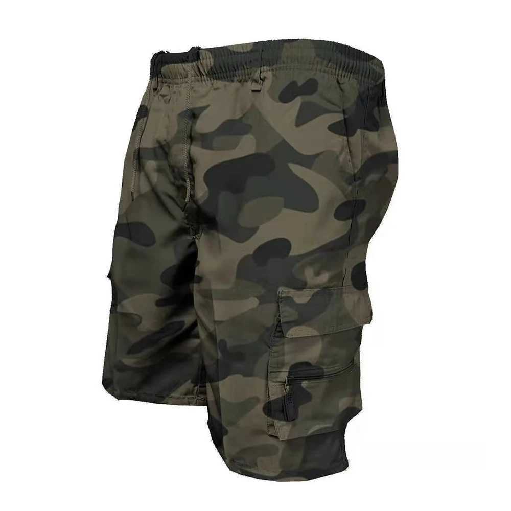 Summer military shorts mens Tati cargo shorts multi pocket cutting Trouser sports hiking five point pants casual jumpsuitW240713