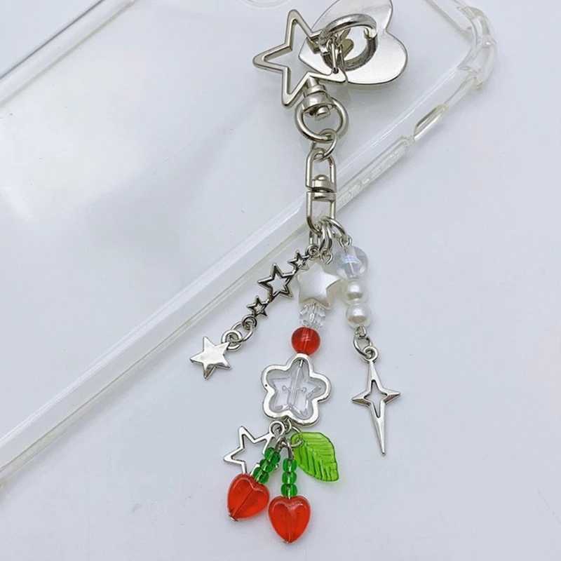 Cherry pendant fashionable dry key holder keychain decoration backpack pendant key bagXJ250409