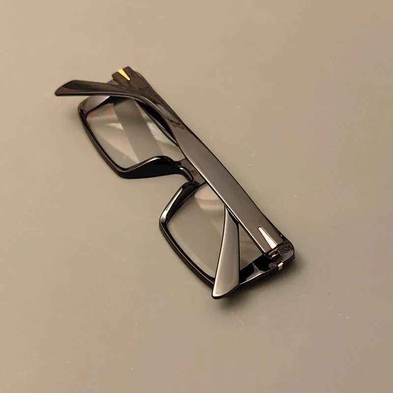 54434 Big Frame Rectangle Men Transparent Computer Glasses Frame Anti Blue Light Eyewear Blocking GlassesX241008