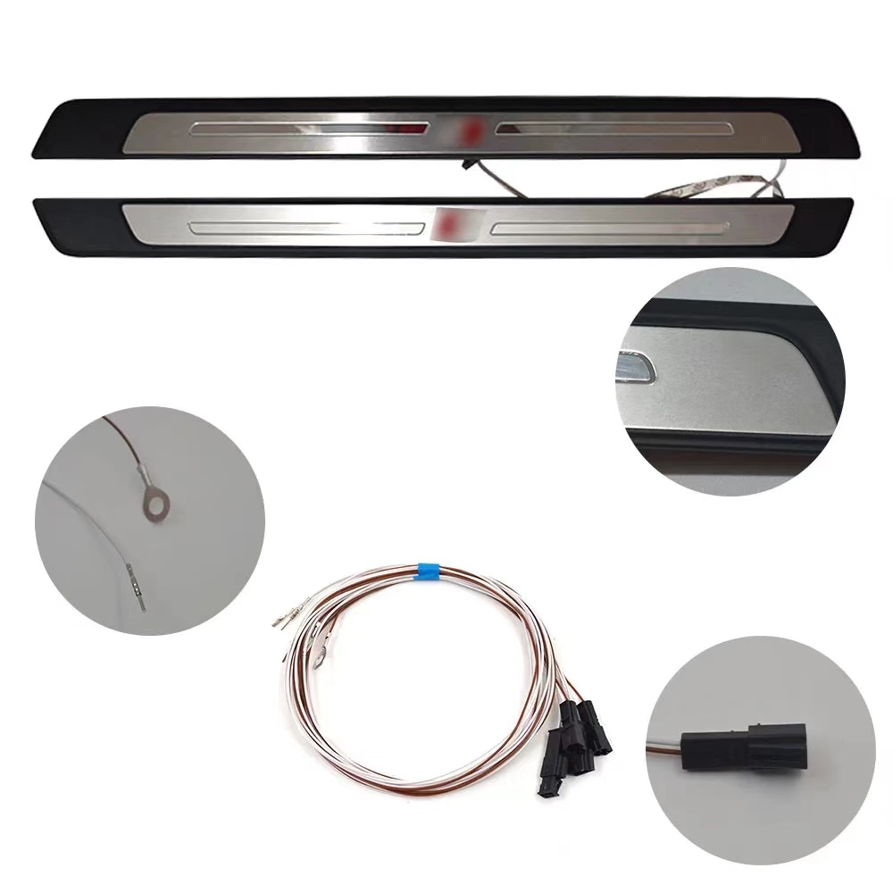 LCD Welcome Pedal With Light Side Pedal Light Pedal Car Door Pedal Suitable For Audi A4 B9 A5 B9 S4 S5