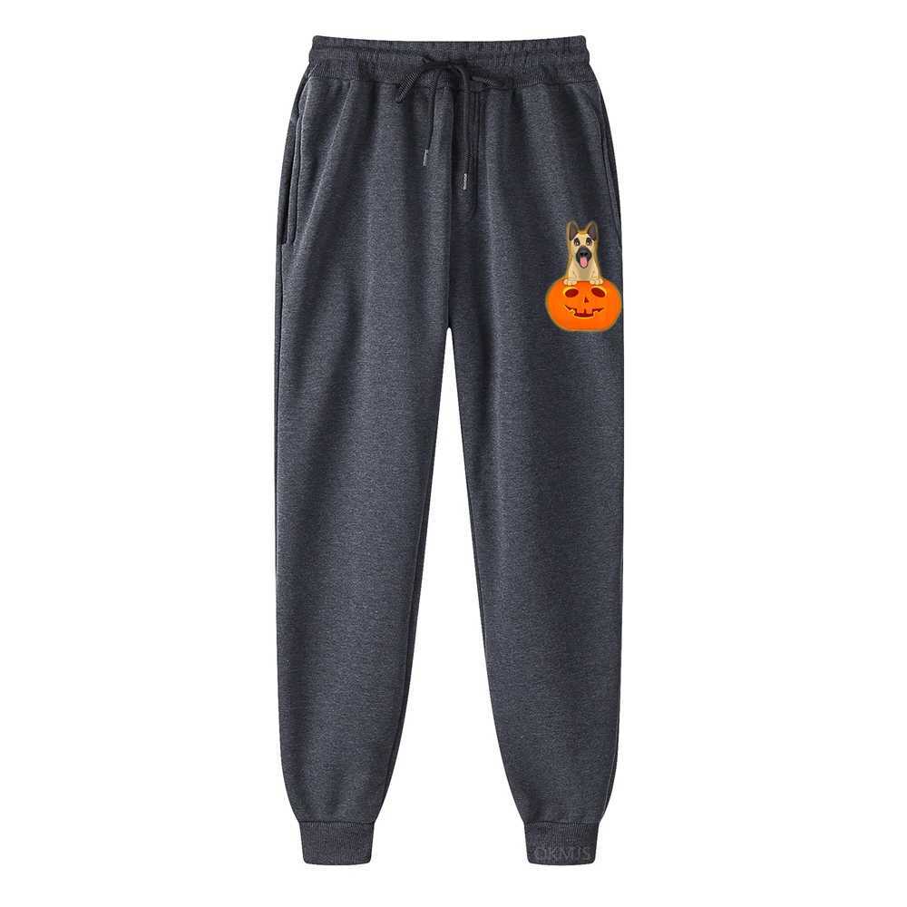 Brand Running Jogging Pants Men Joggers Sweatpants Malinois Halloween Print Gyms Fitness Workout Sporting Clothing TrousersX241008