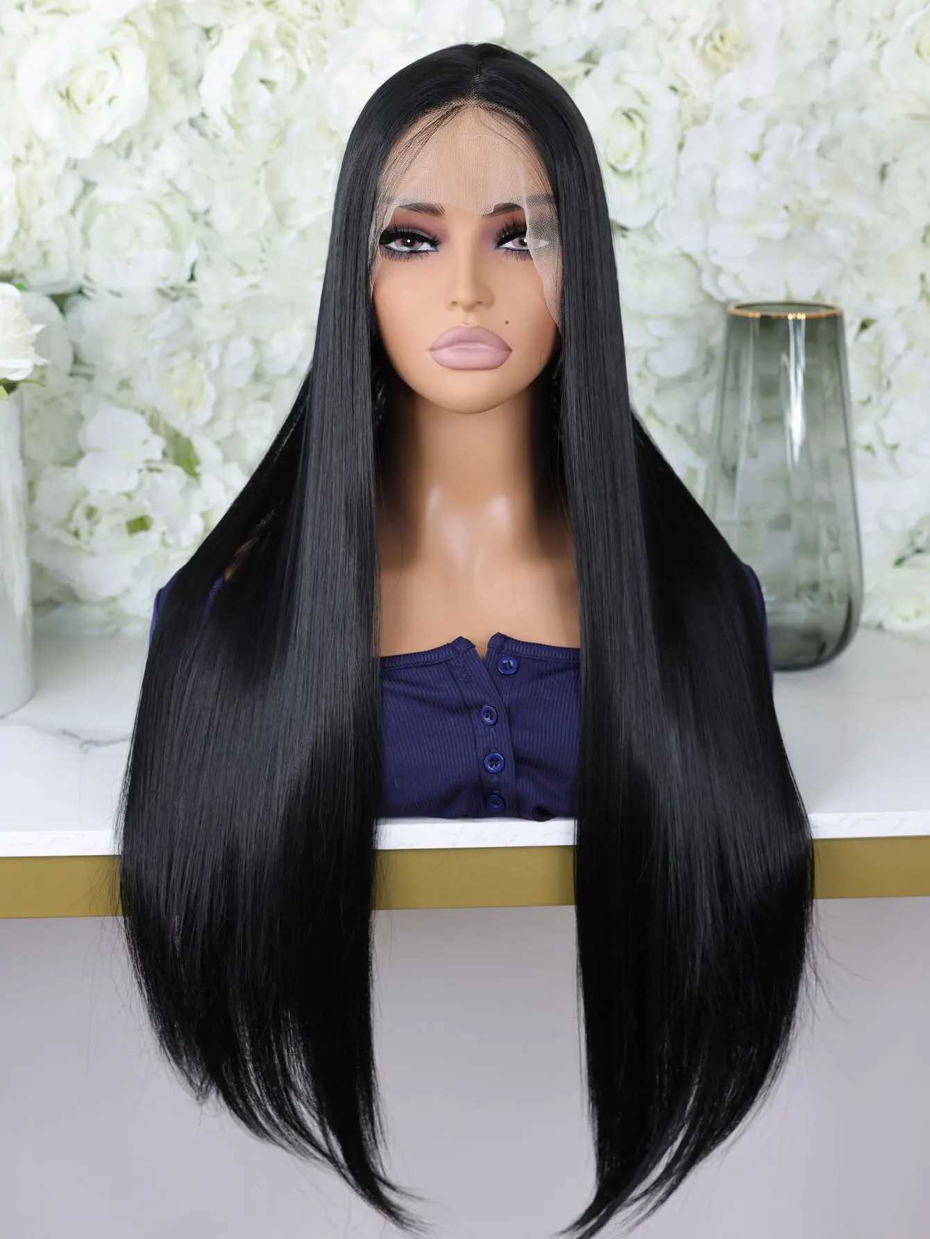 Vearda 13*4 Lace Front Synthetic Wig for Women - 150% Density Natural Looking Daily UseXJ241008