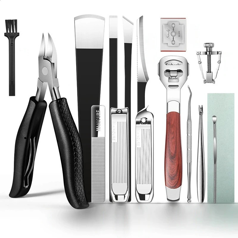 16pcs/set foot treatment kit Ingrown Toenail tool kit advanced nail treatment foot tool Ingrown Toenail removal scissors 240927
