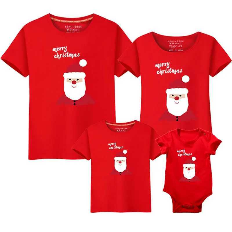 Dad Mom Baby Family Set Family Appearance Family Match Set T-shirt Mom Daughter Short Sleeve Father and Son Clothing W241008