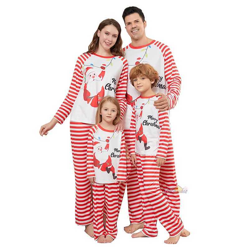 Christmas Match Family Pajama Set 2025 Christmas Adult Children Father Mother Clothing Pajama Baby Boys and Girls Pajama Family Appearance W241008