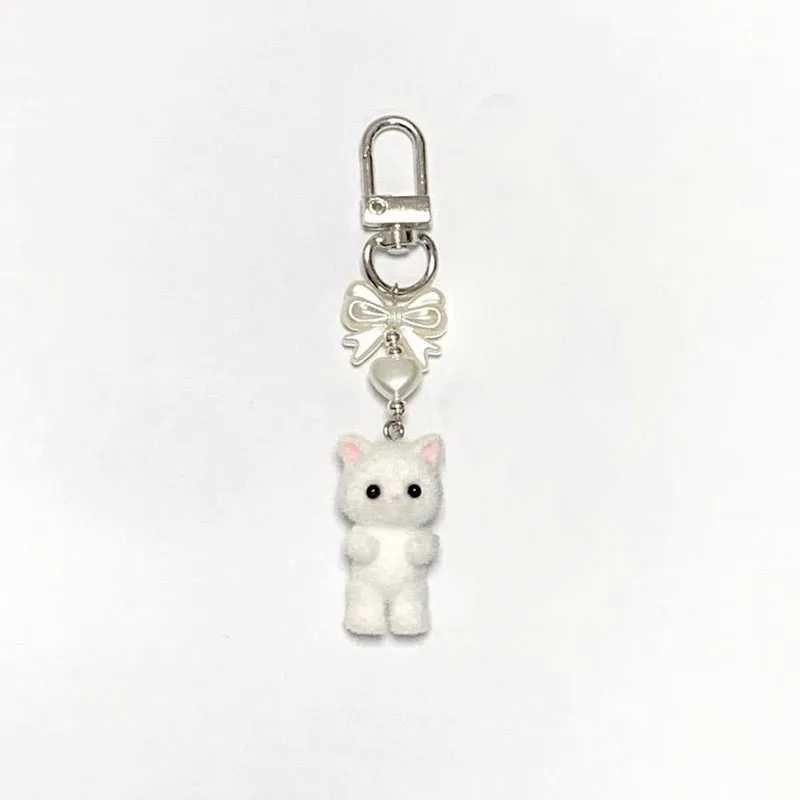 bow cat keychain women HandmadeX241008