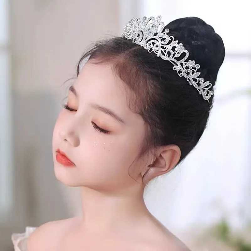 Princess Queen Crystal Crown and Water Diamond Headwear for Girls Brides Wedding Birthday Headbands Hair Accessories W241007