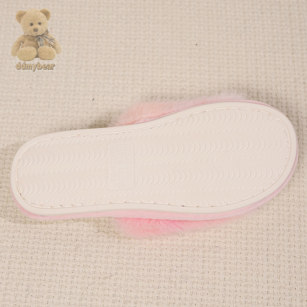 Ddmybear New Tie Dye Fur Couples, Warm Slippers For Autumn Winter, Anti Slip And Gradually Opening Cotton Home Furnishings Chinese Brand Shoes F1008-1