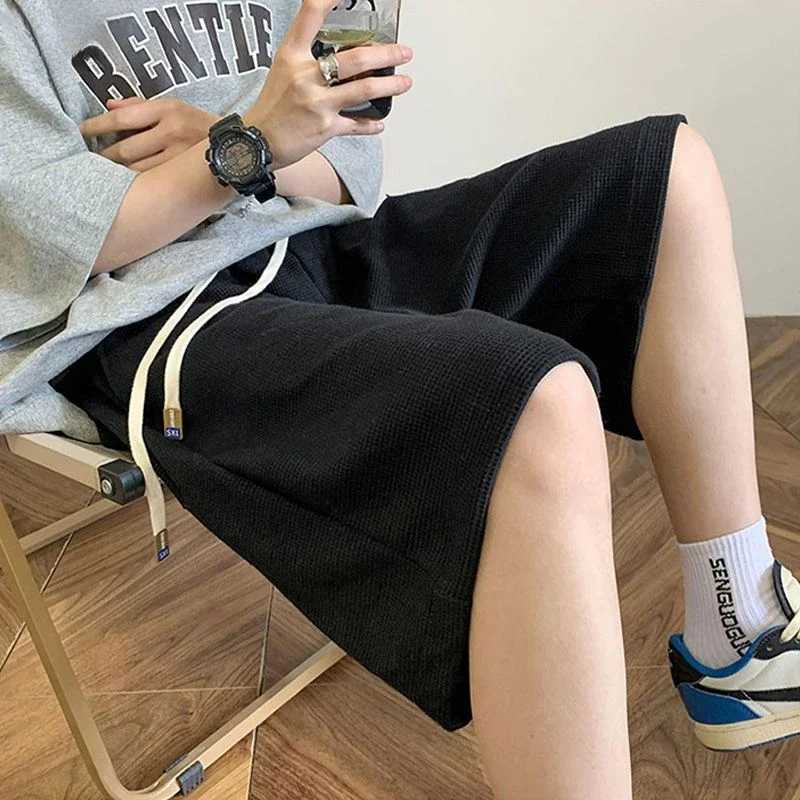 Mens shorts loose Bermuda mens shorts floral pants loose beach Korean style popular casual novelsW240713