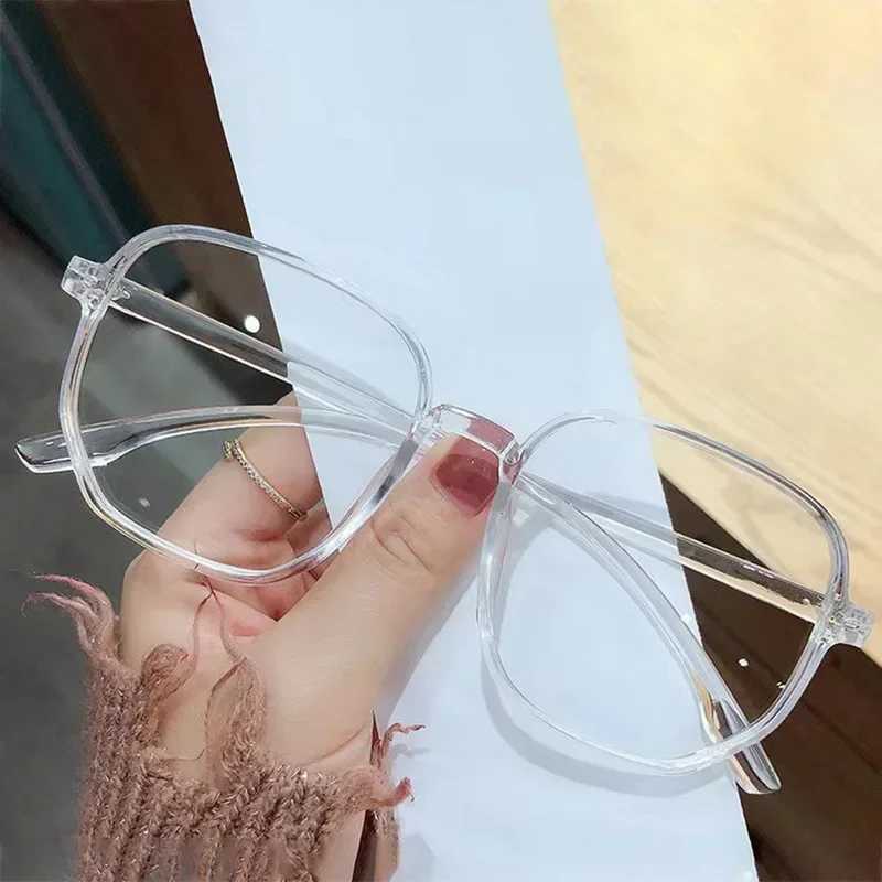Blue Light Blocking Glasses Large Square Frame Computer Game Eye Protection Men Women Classic Anti Blue Light Plain SpectaclesX241008