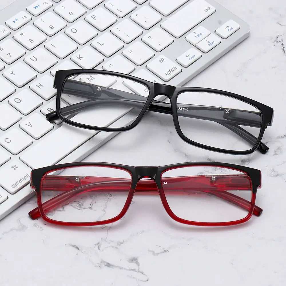 Fashion Rectangular Frame Presbyopia Reading Glasses Women Men HD Anti Radiation Spring Hinge Readers Eyeglasses Vision CareX241008