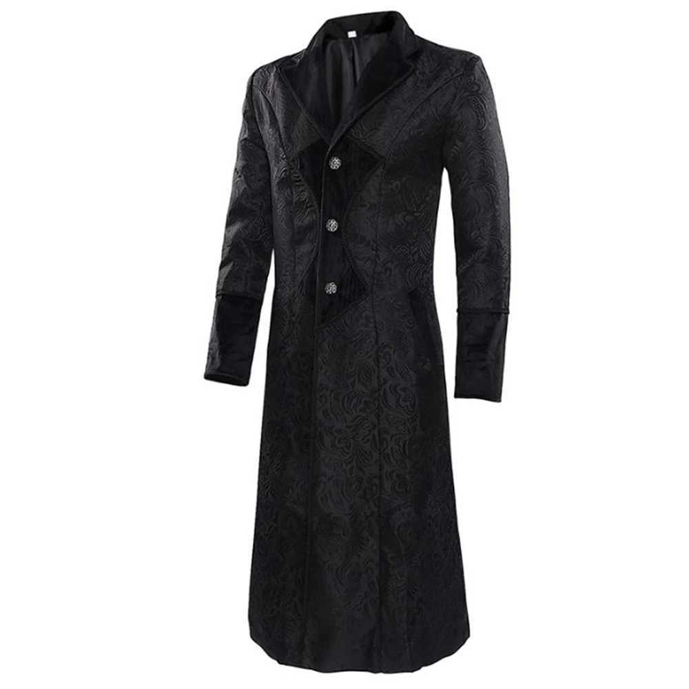 Halloween Coat Mens Medieval Gothic Role Playing Costume Evening Dress Jacket Carnival Party Steampunk Retro Windproof Coat W241007