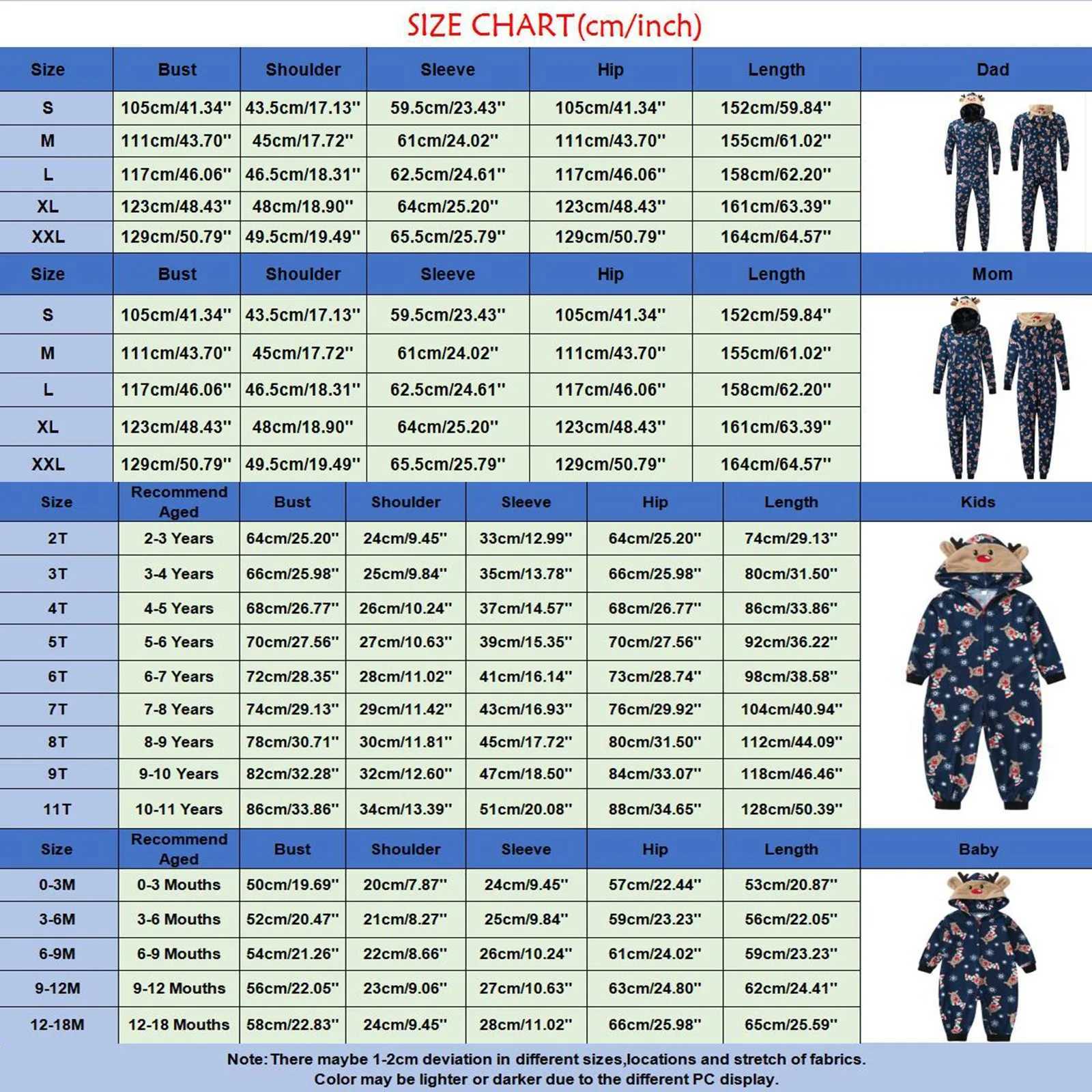 Christmas Family Costume Set Adult Deer Hoodie jumpsuit Family Pajama Santa Claus Pajama Family Costume W241008