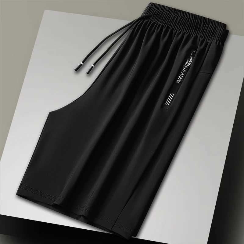 Summer mens sports shorts Bermuda clothing fitness jogging shorts ice silk breathable thin shorts large-sized casual shorts 8XLW240713