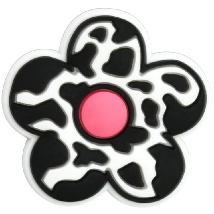 New Leopard print shoe flower DIY shoe accessories pvc soft hole shoe charms decoration buckle for clog bracelet wristband gift