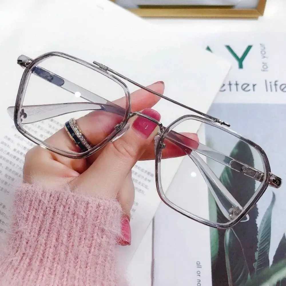 Anti Blue Light Glasses Women Men Trendy Office Optical Spectacle Blue Ray Blocking Eyewear Fashion Metal Frame Computer GogglesX241008