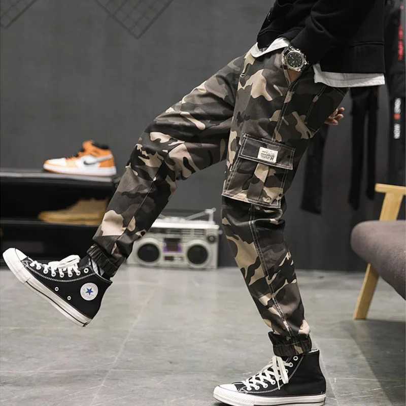 Joggers Camouflage Casual Cargo Pants Men Cotton Trousers Mens Clothes Streetwear Korean Hip Hop Harem Pants 7XL Male pantalonesX241008
