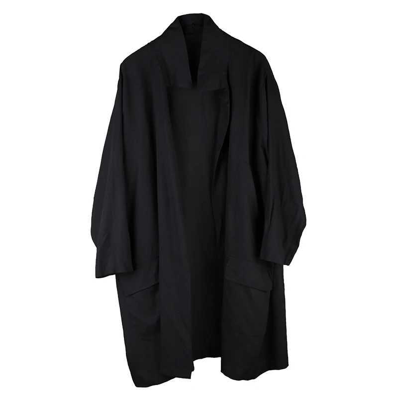 Mens black windproof summer new casual jacket mens thin long sleeved jacket mens black slim fit casual simple mens retro W241007