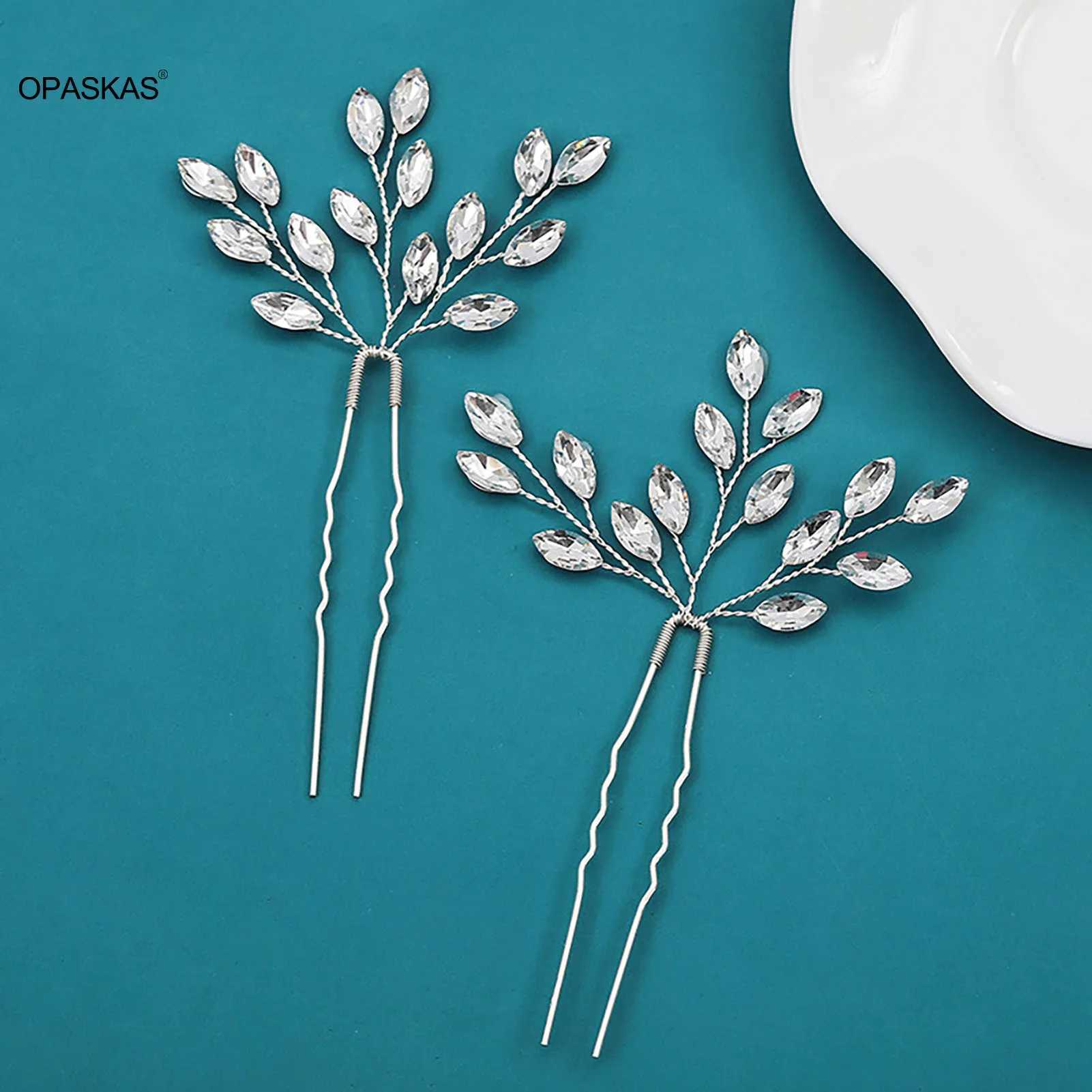 Silver Hair Wedding Hair Accessories U-shaped Crystal Hair Clip Fashion Bridal Ball Tiaras 2023 New Wedding Hair Jewelry W241007