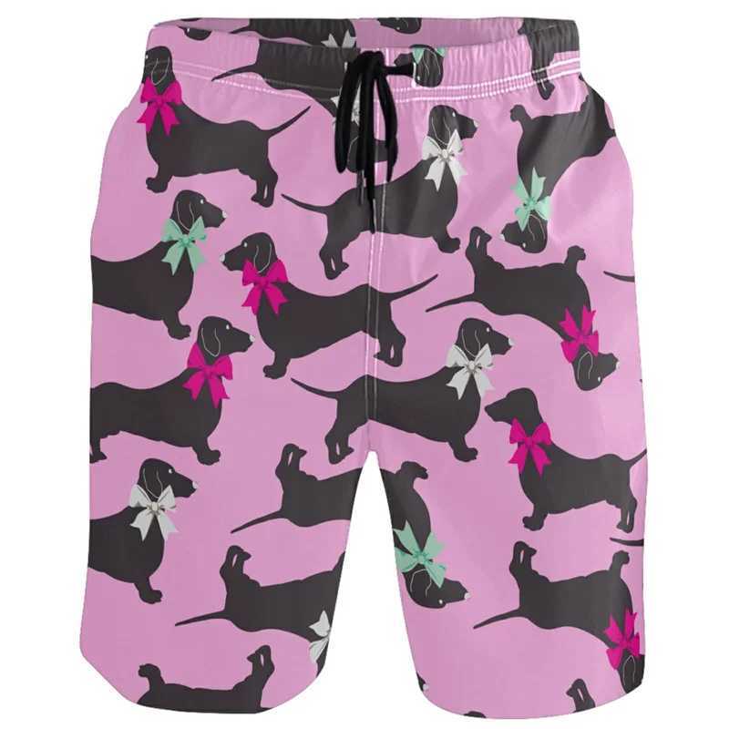 Fashion Leopard 3D Printed Shorts Summer Mens Swimming Shorts Quick Drying Yukata Holiday Beach Shorts Casual Board ShortsW240713