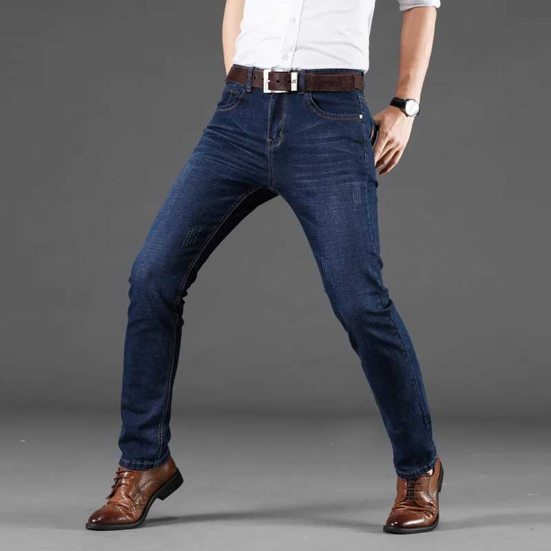 Stretch Autumn/Winter Mens Jeans Mens Straight Pants and Versatile PantsW240715