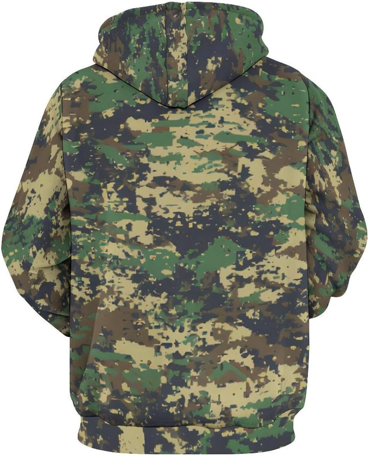 Hoodie for Mens Womens Mens Classic Camo Hoodies Outdoor Casual Camouflage Hooded Sweatshirt Graphic Pullover Long Sleeve cool