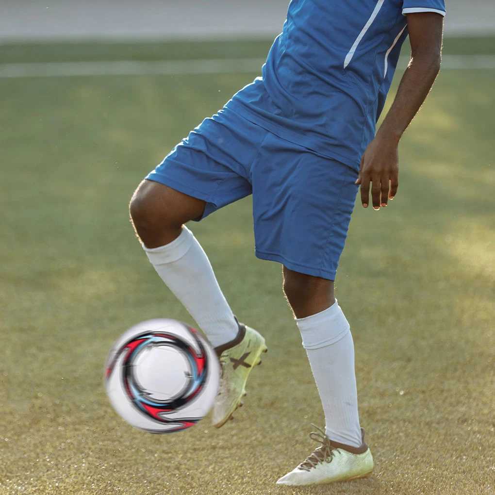 Waterproof PU athlete football match game fun football team cooperation training football ball whiteW241008