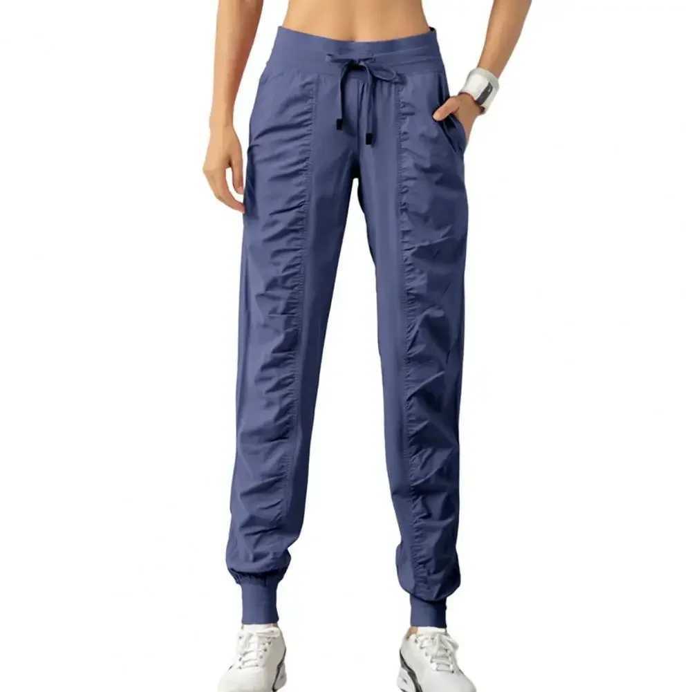 Stylish High Waist Drawstring Soft Breathable Fabric Ankle-banded Loose for Sports Women Pants Comfortable Womens Cargo PantsX241008