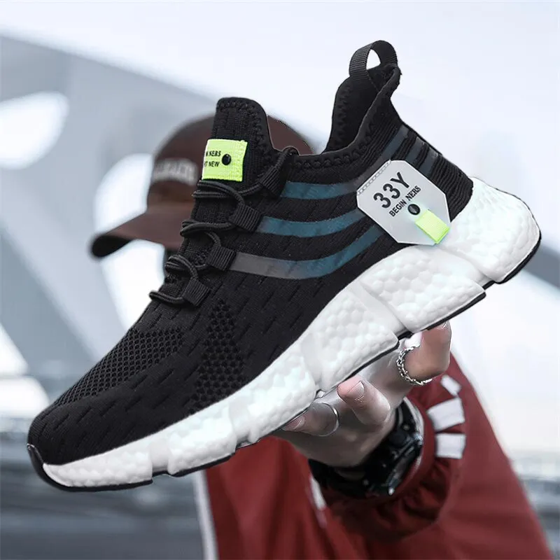 Men Breathable Classic Running Sneakers For Man Outdoor Light Comfortable Mesh Shoes Slip On Walking ShoesTenis 241122