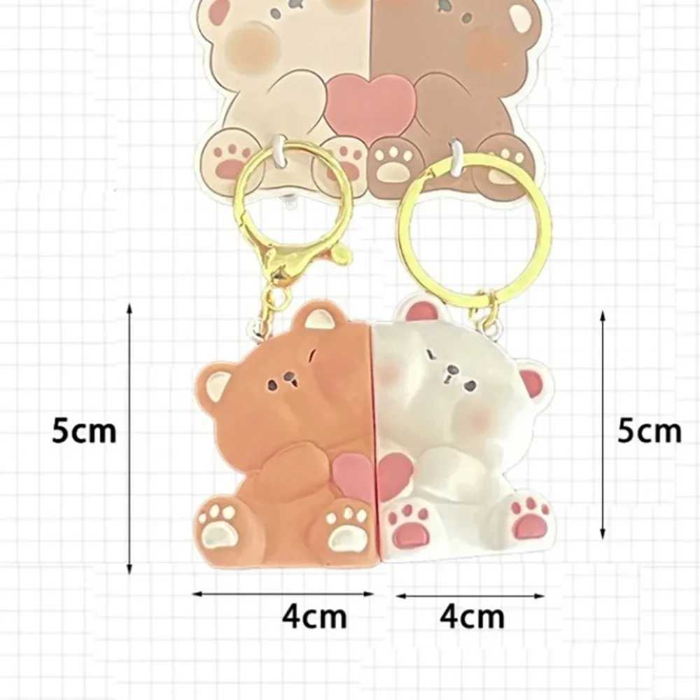 Mini Cat Keychain High Quality Resin Creative Key Ring Cute School Bag Pendant WomenX241008