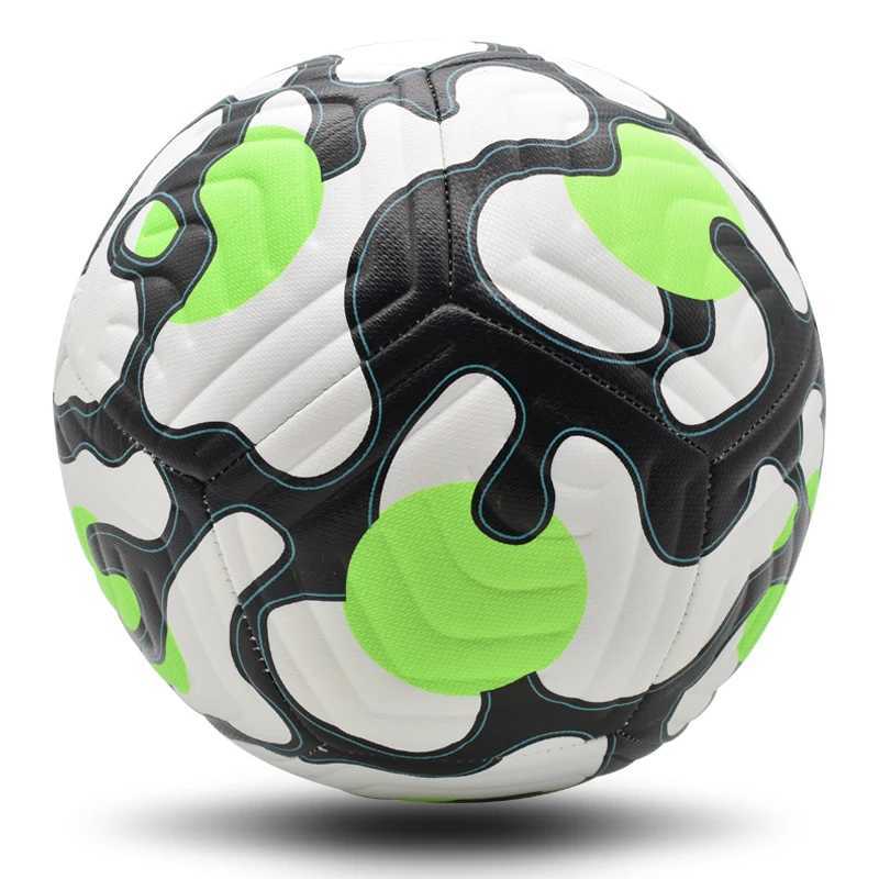 High quality football standard machine sewn ball size 5 PU material kit used for match training footballW241008