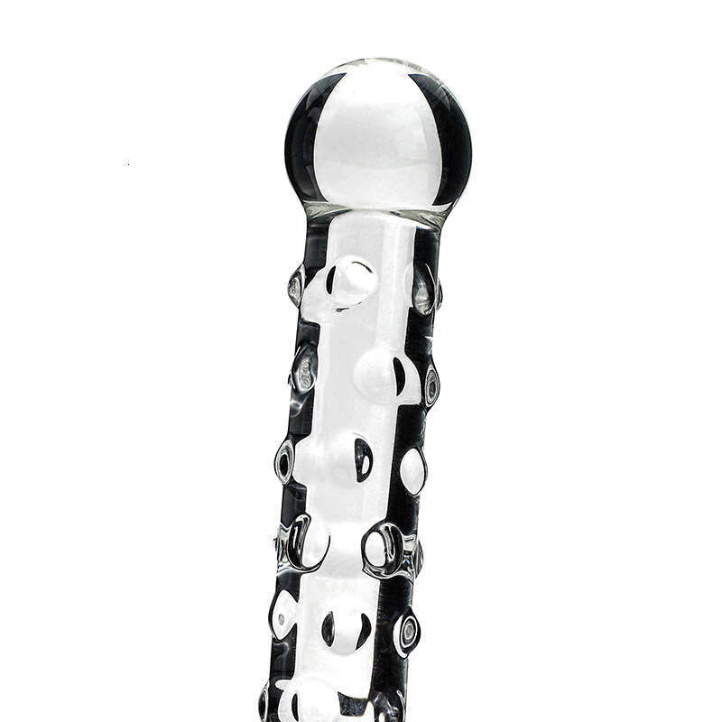 Sex toys SM props Crystal glass dildo Wolf tooth stick Masturbation Female alternative anal plug Adult products hair replacement