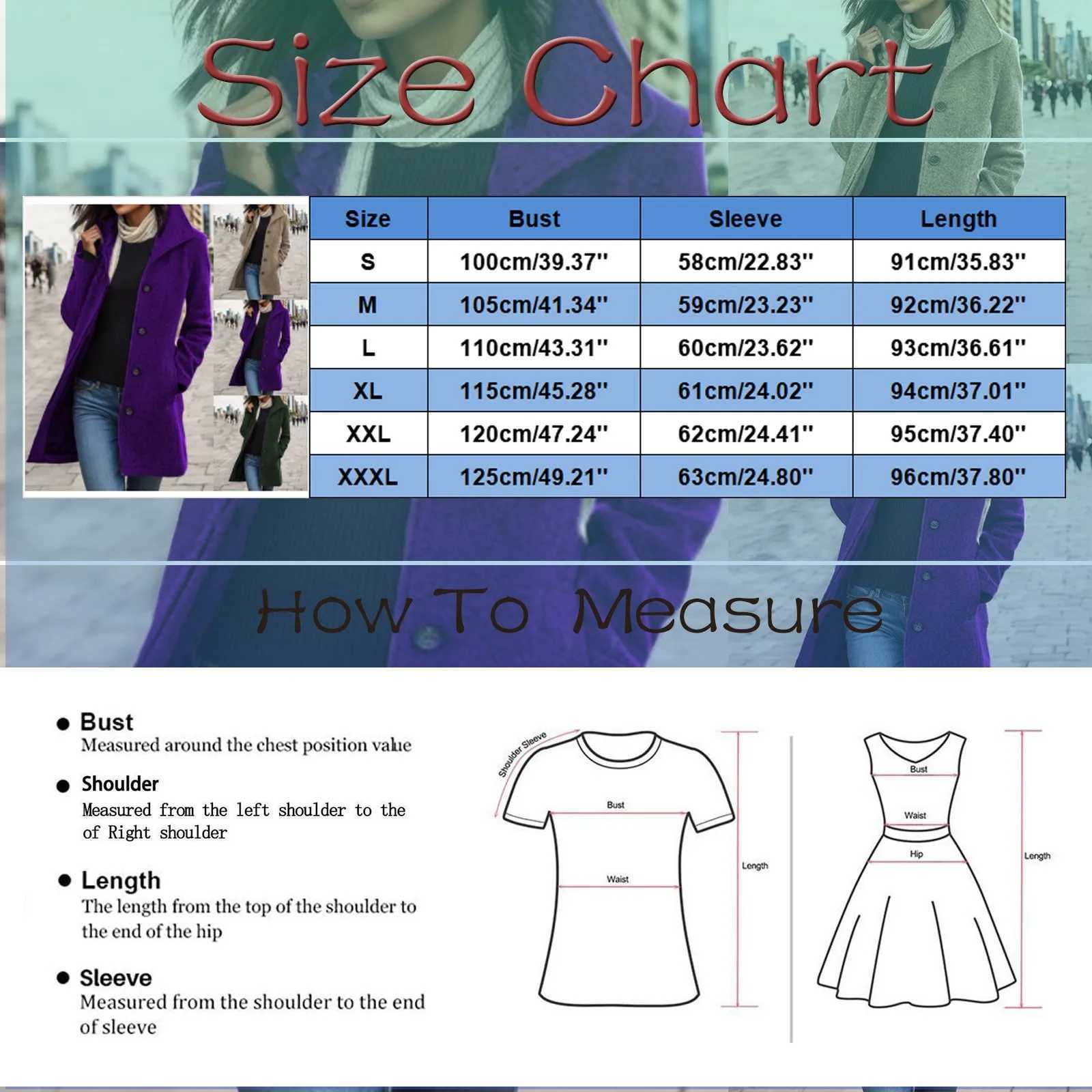 WomenS Solid Color Woollen Overcoat Thick Woolen Overcoat Mid Length Pockets Woman Winter Jackets Versatile Appear Thin ClothesX241009